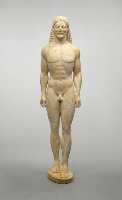 Kouros, c.530 a.C. (marmo dolomitico) da Greek